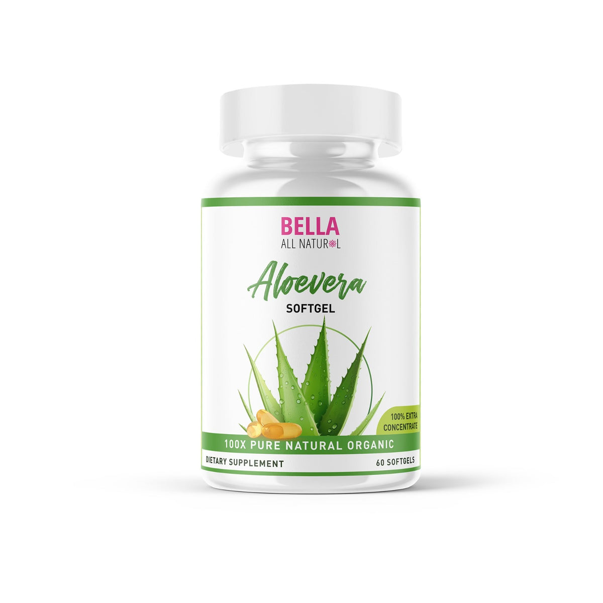Aloe Vera softgels Bella All Natural