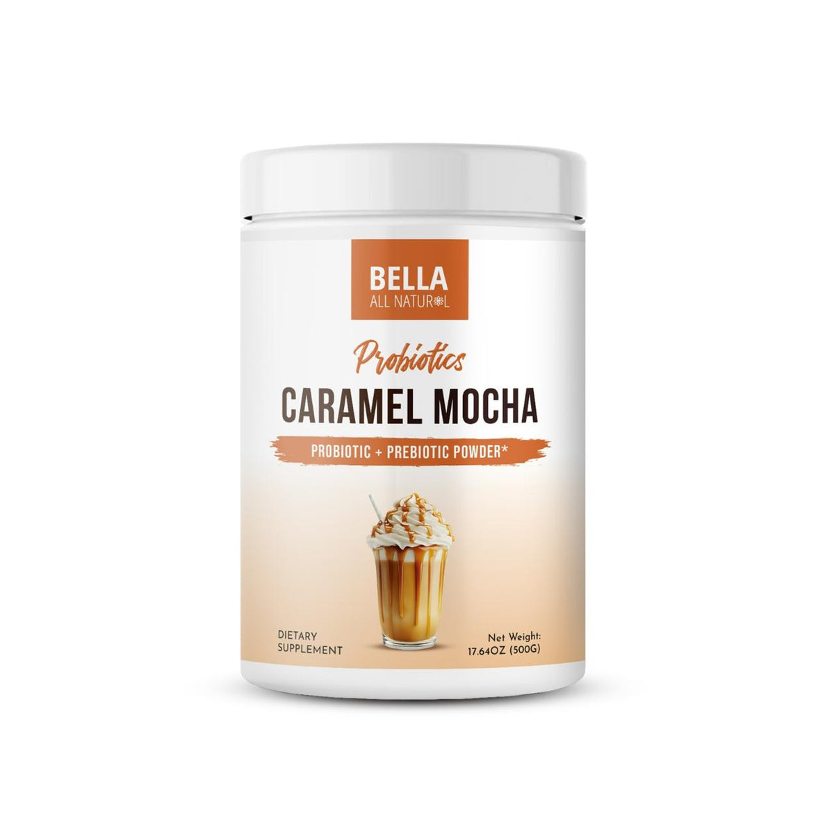 Probiotics Caramel Mocha - 500g - Probiotic & Prebiotic Powder