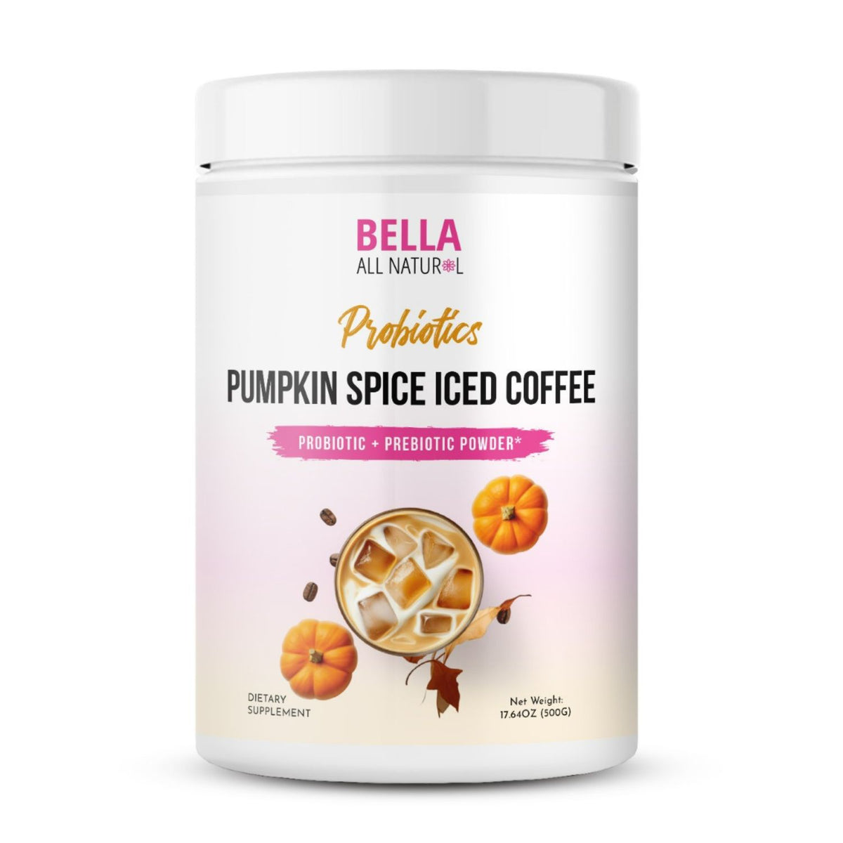Probiotics Pumpkin Spice Iced Coffee – Bella All Natural