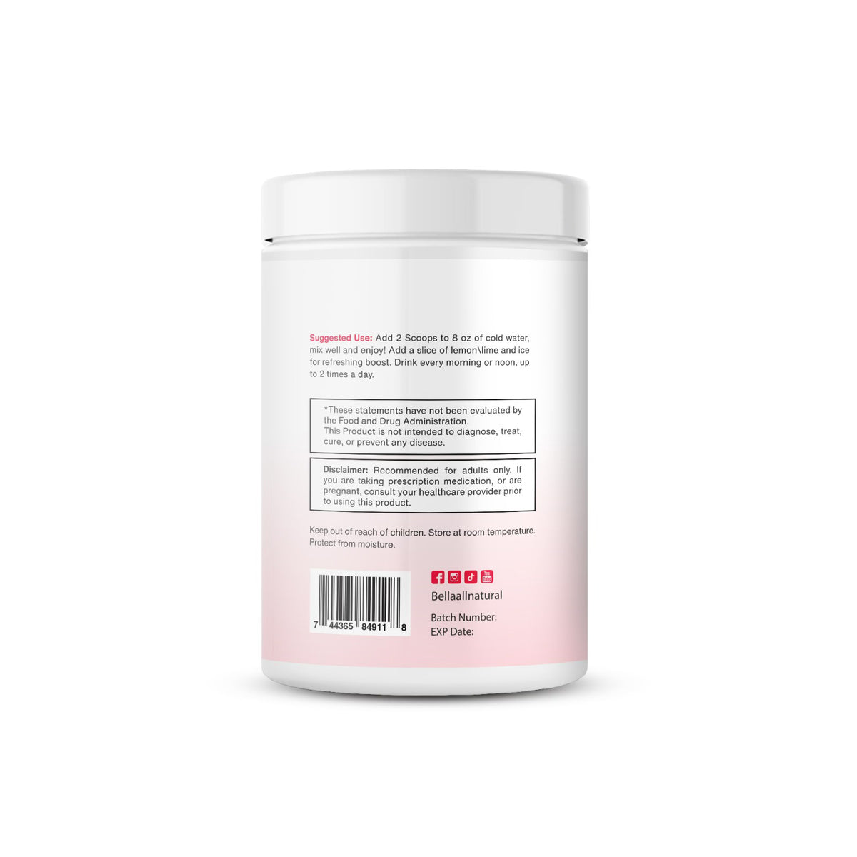 Skinny Lemonade - Raspberry – Bella All Natural